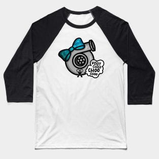 What Does The Cutest Turbo Say - Blue Galaxy Bow Baseball T-Shirt